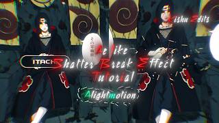 Ae Like Smooth Text Breaking effect Tutorial (+preset) Alightmotion | kishu edits #tutorial