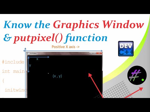 Part 2 | Graphics window and putpixel function | Graphics in C++