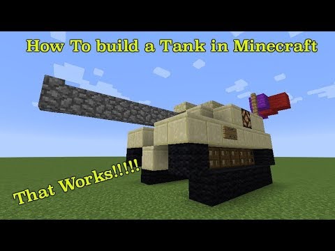How To Build a Tank in Minecraft that works!!! (M1A2 Abrams) - YouTube