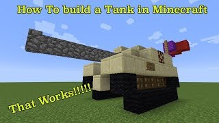 How To Build a Tank in Minecraft that works!!! (M1A2 Abrams)
