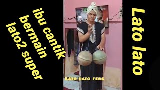 Ibu Cantik main Lato lato raksasa..
