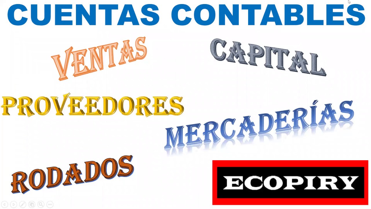 CUENTAS CONTABLES  - CLASIFICACIÓN DE CUENTAS