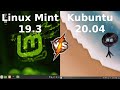 Linux Mint 19.3 vs Kubuntu 20.04 RAM Resources