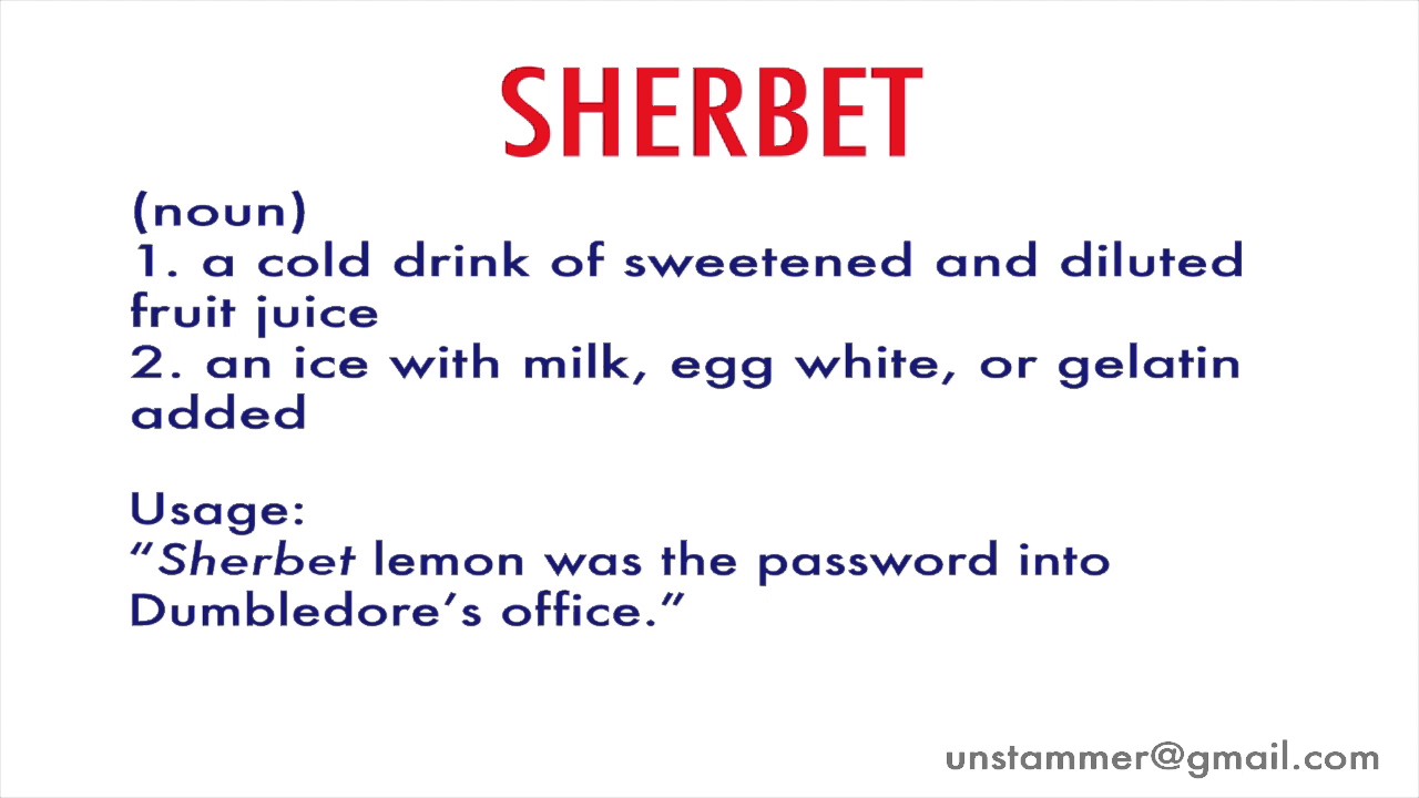 How to Pronounce Sherbet YouTube