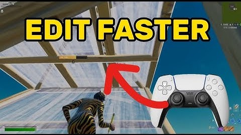 How To EDIT FASTER In Fortnite On CONTROLLER + Remove INPUT DELAY ( Fortnite Ch5 S2 Tips & Tricks )