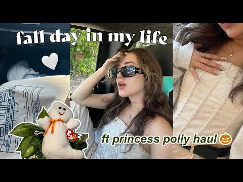 FALL day in my life vlog + princess polly haul ! 🍂