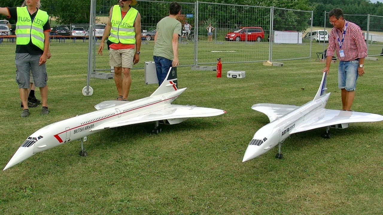 rc concorde turbine model jet