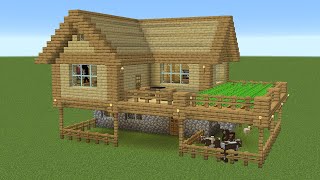 Minecraft  How to build a Survival House on Stilts