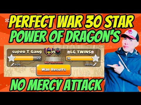 NO MERCY ATTACK // LG TWINS CLAN🔥PRO ATTACKER WITH PERFECT SCORE 30 STARS⭐️