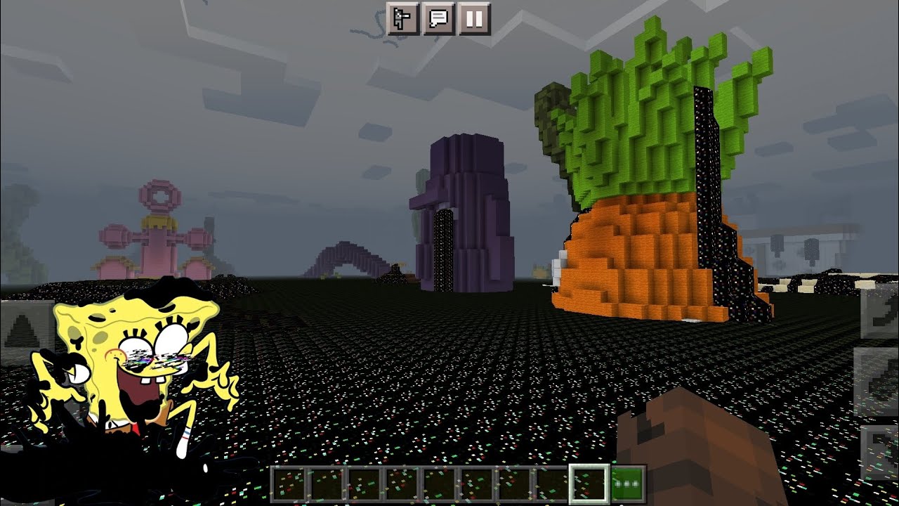 Pibby Glitch the attack of Apocalypse in Bikini Bottom || Minecraft PE