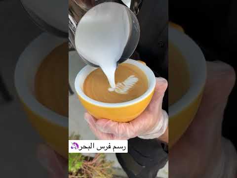  رسم قهوة فرس البحر كيف ترسم قهوة   قهوة الصباح باريستا ارت  تعليق