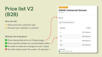 What is Price List & Price List V2? | Shopify B2B Discounts with Dollarlabs