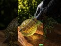 "Pineapple glass cut 🍍✨ so satisfying!” #satisfying #asmr #oddlysatisfying #shorts #pineapple