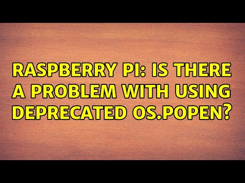 Raspberry Pi: Is there a problem with using deprecated os.popen?