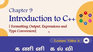 6. 11th Computer Science Chapter 9 Formatting output and type conversion|11th CS TN|TN 11th CS