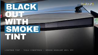 Lightbar Tint — Tesla Cybertruck - Smoked Headlamp 8mil PPF, by TWRAPS