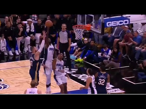 Clip: Jonathan Isaac with a great recovery block on Valanciunas