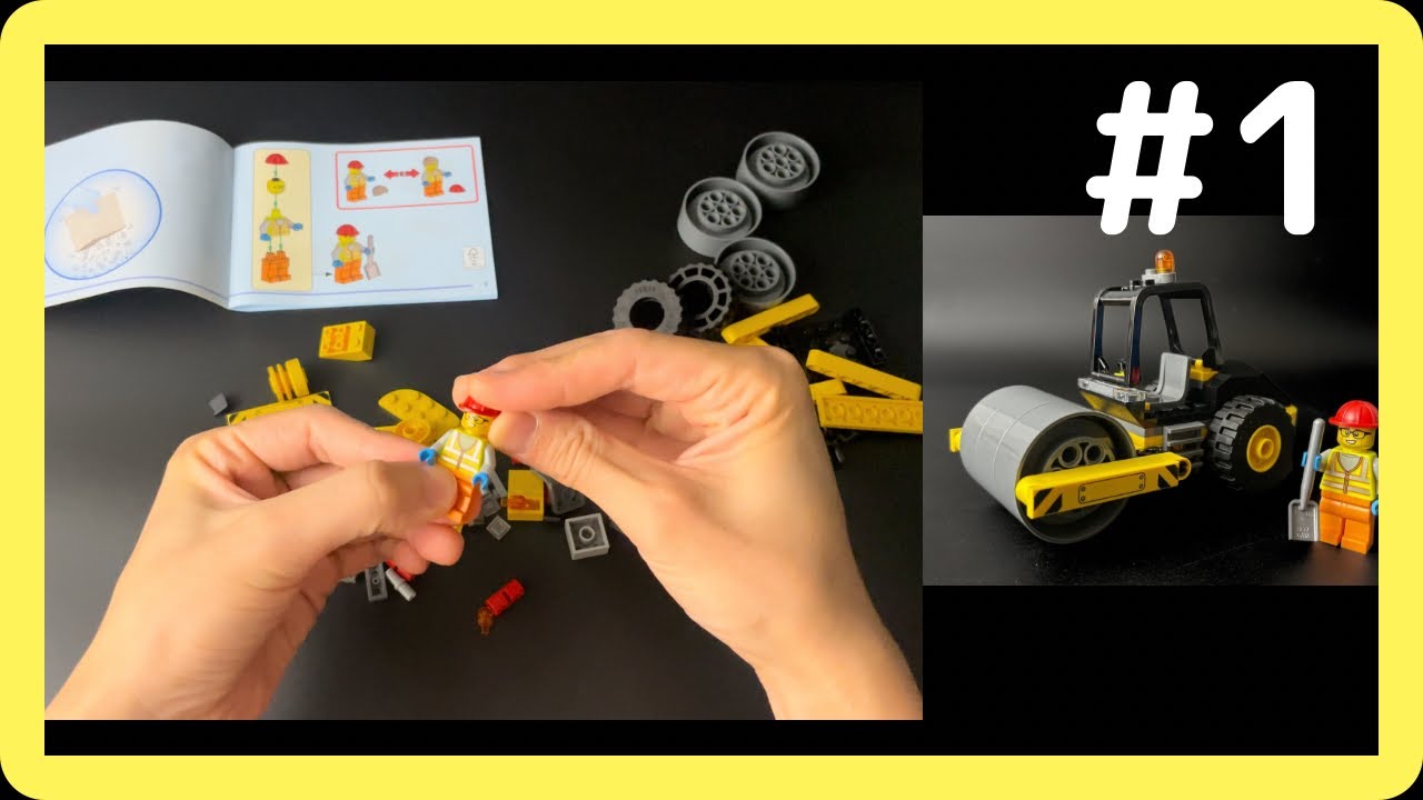[#1] LEGO Building - Construction Steamroller Lego City [Unboxing toys ...