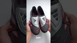 Custom Adidas Predator Black Silver Red #art #adidas #predator #footballboots