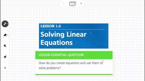 Solving Linear Equations (Lesson 1-2)