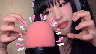 ASMR 30 mins foam Mic Scratching with mouth sounds