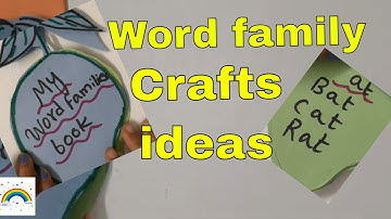 Word Family Craft ideas