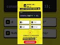 El 90% falla este quiz de JavaScript 😱 ¿Y vos? #Shorts #1