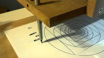 DIY cnc test pattern with sharpie first run.