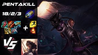 BOTTOM Lucian vs Samira [PENTAKILL] - EU Master Patch 14.10