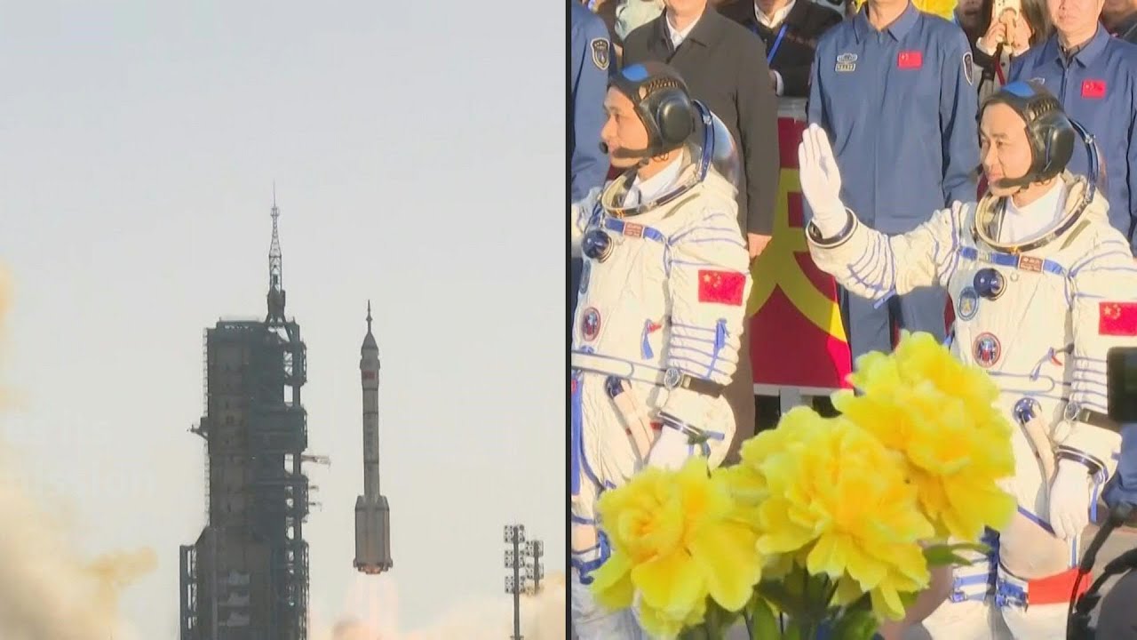China launches new mission to space station | AFP - YouTube