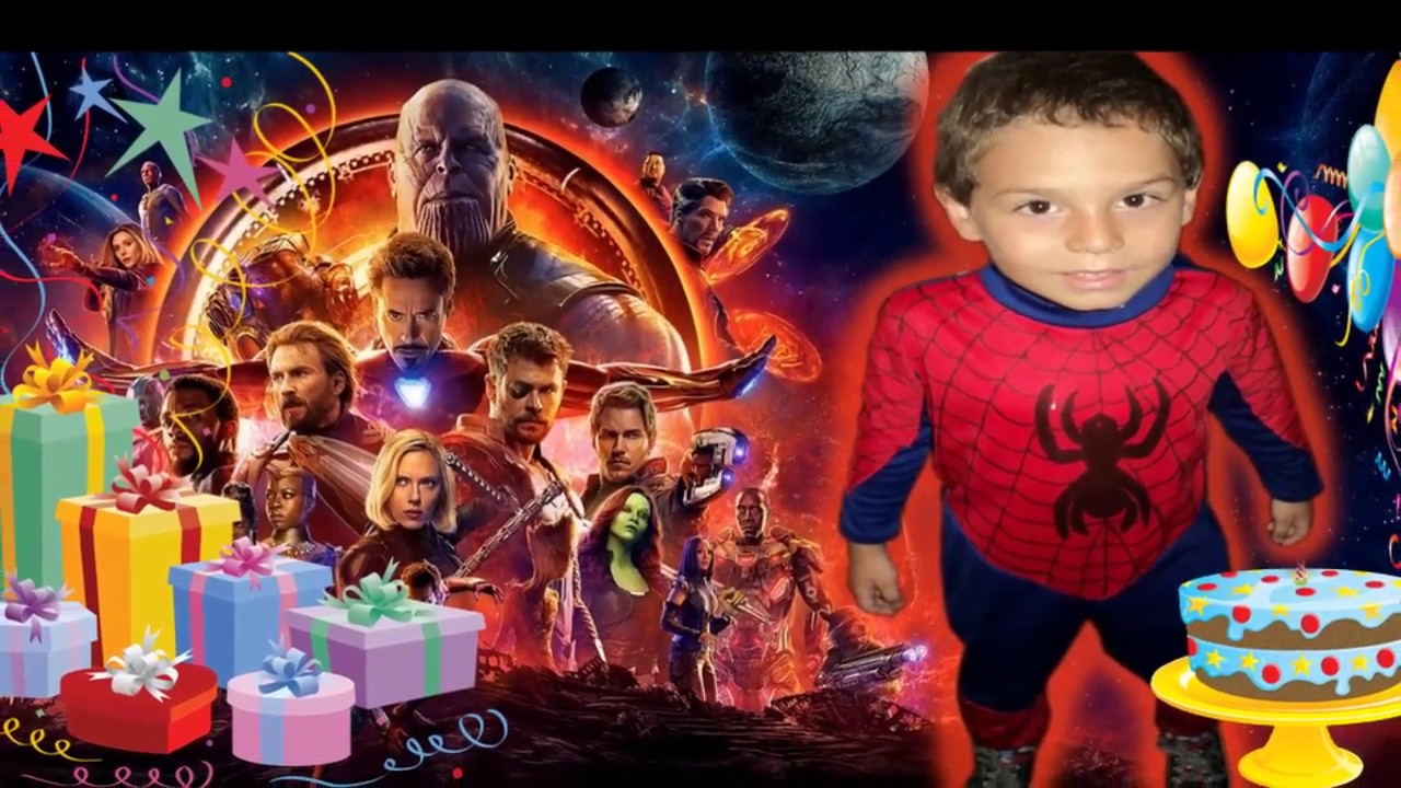Tarjeta invitacion cumpleaños Avengers Infinity War para whapsatt facebook YouTube Tarjeta invitacion cumpleaños Avengers Infinity War para whapsatt facebook YouTube