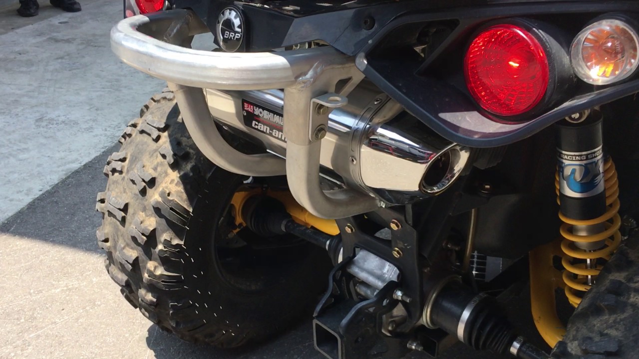 Can-Am YOSHIMURA Slip-On Exhaust For RENEGADE 1000 Xxc - YouTube