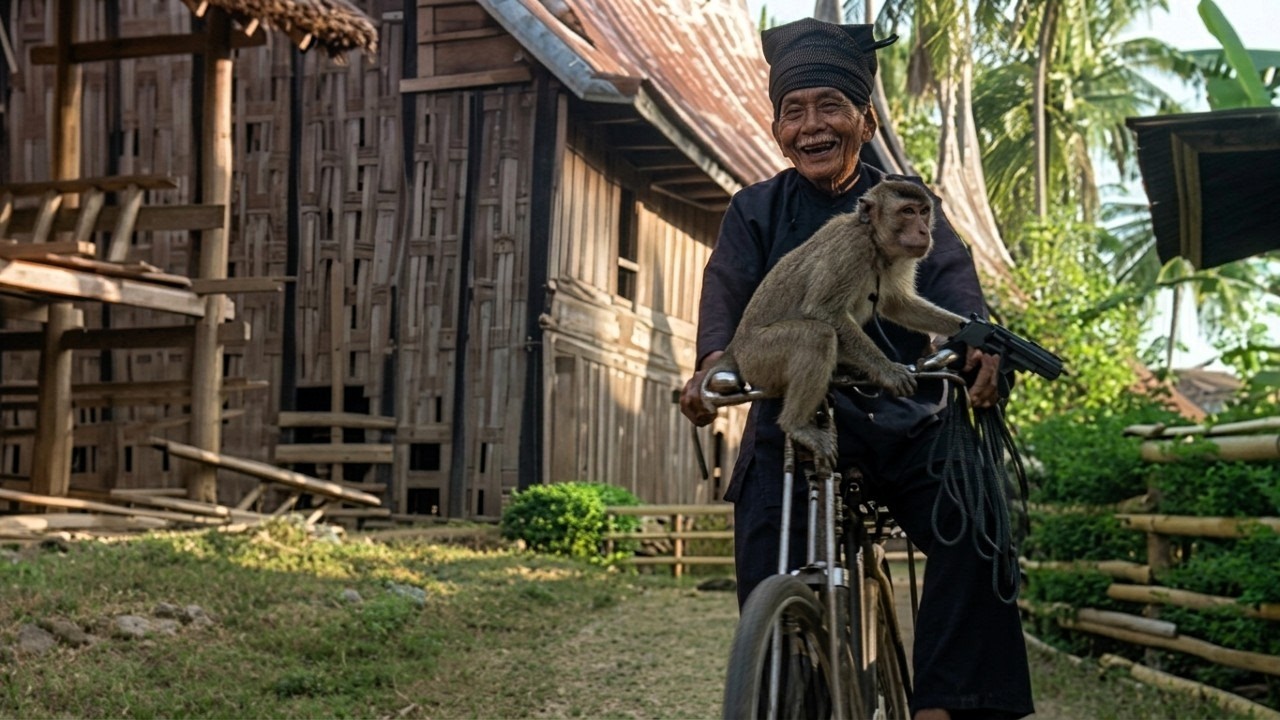 The Minang Sky Harvesters: Human-Monkey Partnership in Coconut Harvesting