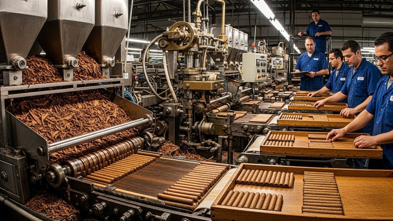 How Cigars Are Made : Traditional Hand-Rolling vs Modern Machines | Factory Tour 2026