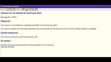 Versie 0 is niet gedefinieerd voor fiscaal jaar xxxx - Berichtnr. GP626