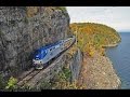 Riding the AMTRAK Adirondack from New York to Montreal (winter)