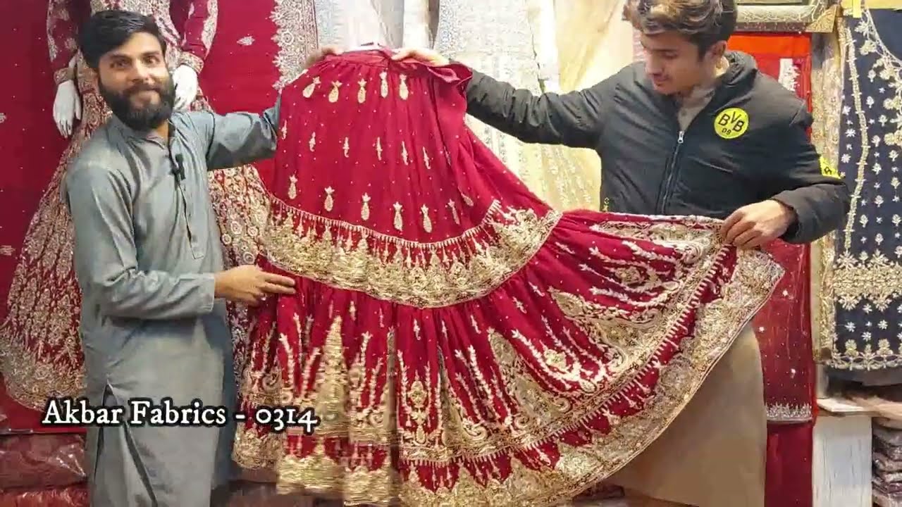 Bridal Lehenga 2024 , Handwork Party Wear / Big Sale / Moti Bazar Rawalpindi Pakistan
