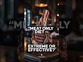 “The Carnivore Diet: Extreme Health Hack or Dangerous Fad?” #carnivorediet #lowcarbs #zerocarb