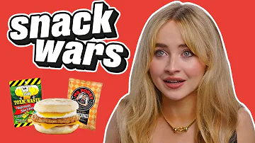 Sabrina Carpenter: "I've Never Eaten McDonald's" | Snack Wars | @LADbible