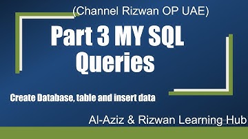 MYSQL Part 3 Create database, table and Insert data into table by insert command