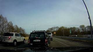 Rhode Island State Police Responding Code 3 on Route 146 South in Providence