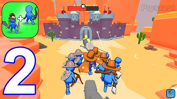 Epic Magic Clash: Wizard Fight - Gameplay Walkthrough Part 2 Levels 11-22 Stickman Army (iOS,Android