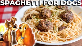 I Recreated the Lady and the Tramp Spaghetti Scene for My Dog ✨ Fictional Feasts