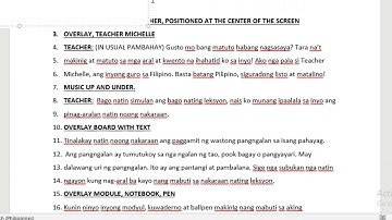 How to write TV-Based Instruction Script