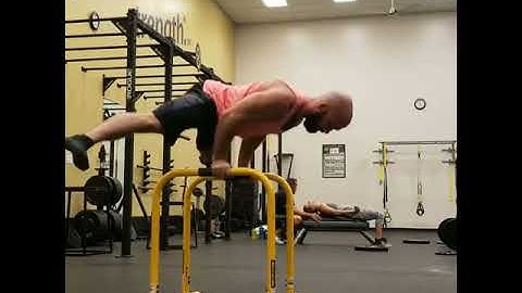 Planche pushups using the Lebert EQualizers