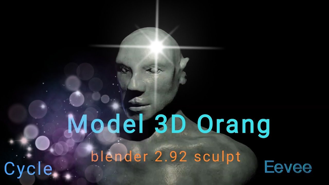 Membuat Wajah manusia dengan Blender 2.92 - 3D model - YouTube
