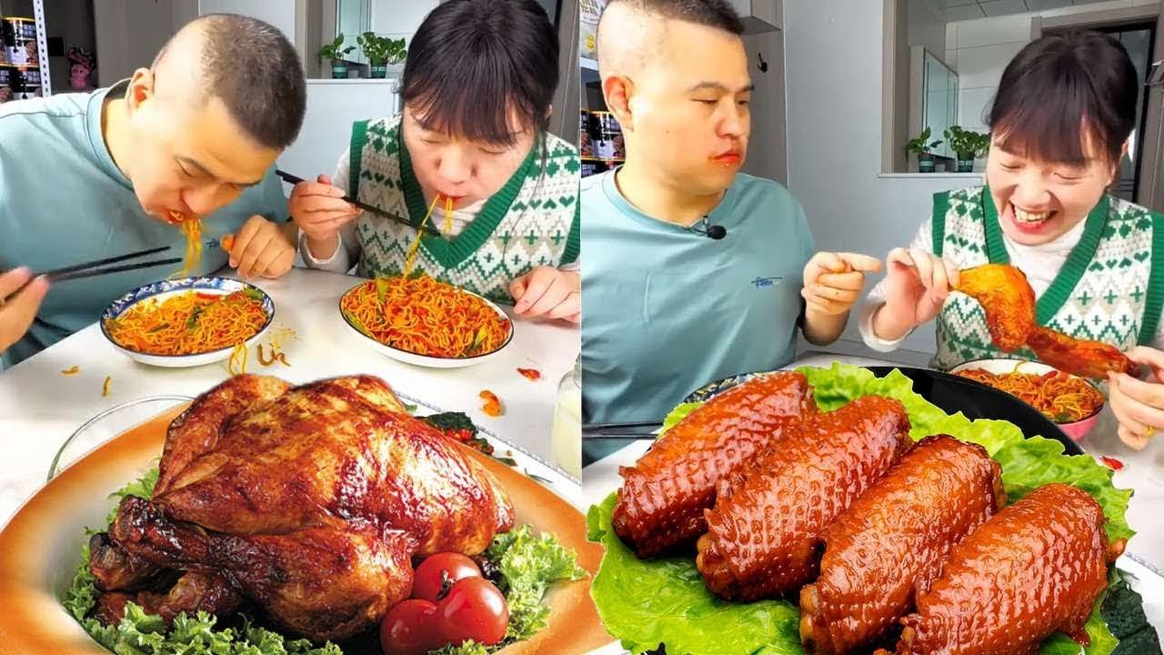 My stupid husband gave me the noodles with chicken drumstick instead. I think he regrets it now.