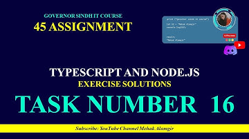 typescript and node js assignment task 16