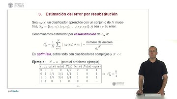 Introducción a la estimación del error en Reconocimiento de Formas |  | UPV
