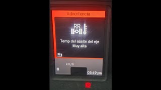 SPN 520761 y 520762 FMI 5 Falla en el sensor de temperatura del eje muy alta del  Nuevo cascadia